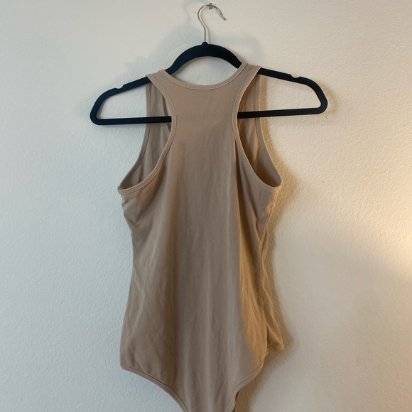 Tan Henley Bodysuit - Picture 7 of 8